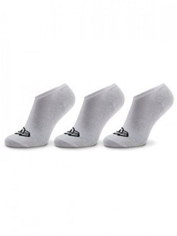 New Era Sada 3 párů nízkých ponožek unisex Flag Sneaker Sock 13113638 Bílá