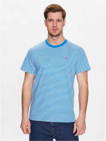 Tommy Jeans T-Shirt Classics Stripe DM0DM05515 Modrá Regular Fit