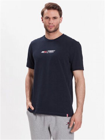 Tommy Hilfiger T-Shirt Essential Big Logo MW0MW30437 Tmavomodrá Regular Fit