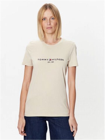 Tommy Hilfiger T-Shirt WW0WW28681 Béžová Regular Fit