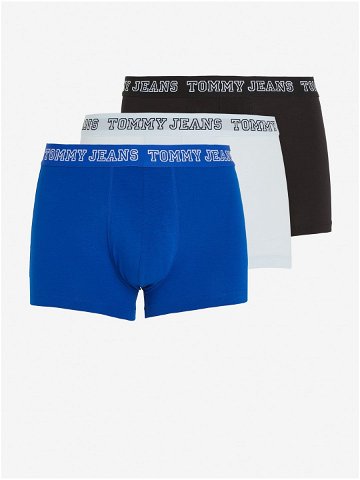 Sada tří pánských boxerek v černé tmavě modré a světle modré barvě Tommy Hilfiger Underwear