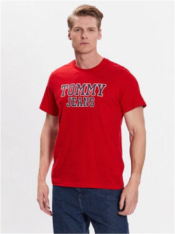 Tommy Jeans T-Shirt Essential DM0DM16405 Červená Regular Fit
