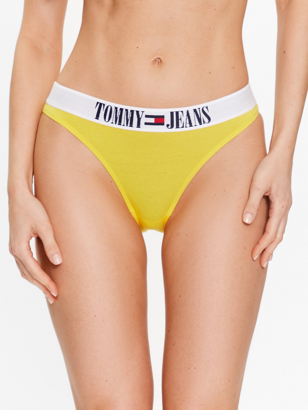 Tommy Jeans Klasické kalhotky UW0UW04208 Žlutá