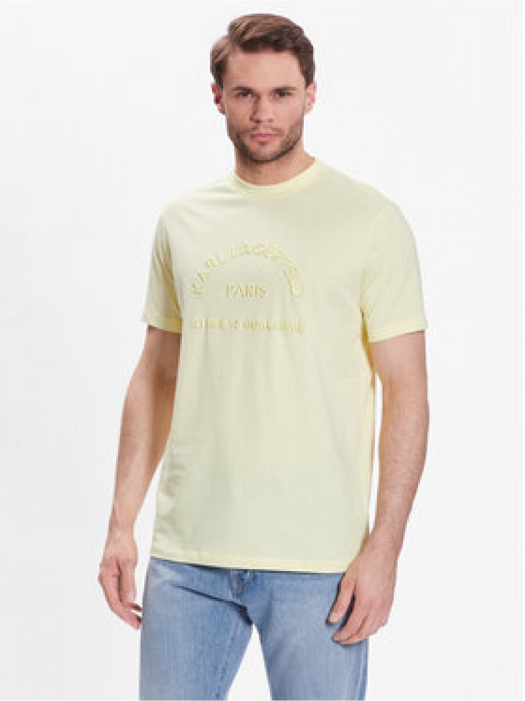 KARL LAGERFELD T-Shirt Crew Neck 755053 532224 Žlutá Regular Fit
