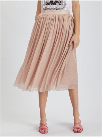 Světle růžová dámská plisovaná sukně ORSAY