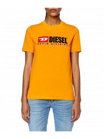 Tričko diesel t-reg-div t-shirt oranžová l
