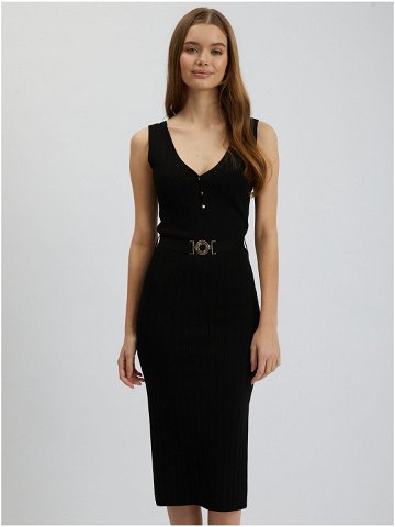 Černé dámské úpletové šaty ORSAY