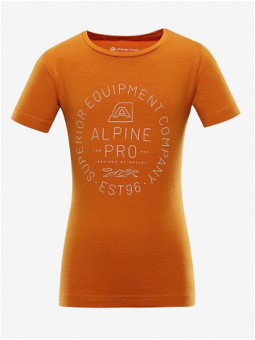 Dětské bavlněné triko ALPINE PRO DEWERO žlutá