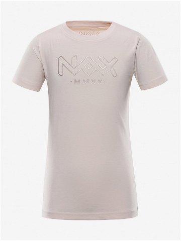 Dětské triko nax NAX UKESO neutrální zemitá