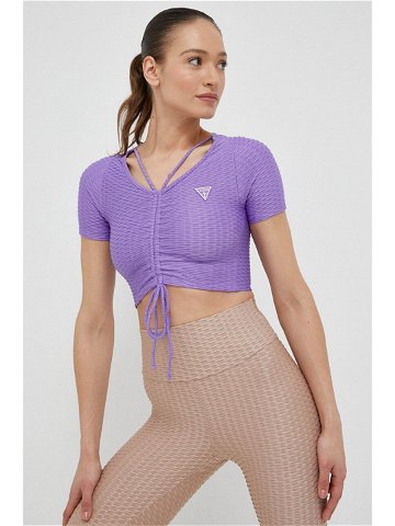 Tričko Guess fialová barva