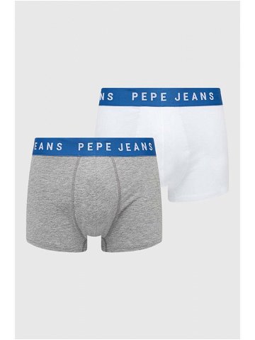 Boxerky Pepe Jeans 2-pack pánské šedá barva