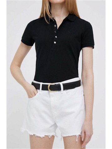Džínové šortky Polo Ralph Lauren dámské bílá barva hladké high waist