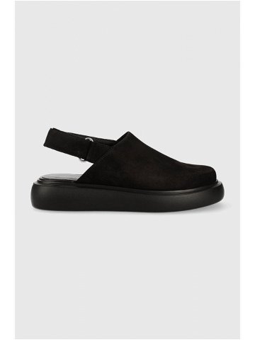 Semišové sandály Vagabond Shoemakers BLENDA dámské černá barva na platformě 5519-350-20