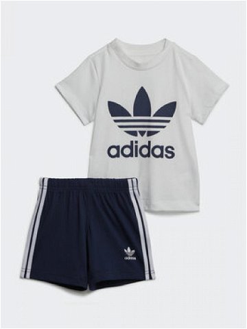 Adidas Sada tričko a sportovní šortky Trefoil Shorts Tee Set IB8638 Modrá Regular Fit