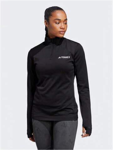 Adidas Mikina Terrex Multi 1 2 Zip Fleece Sweatshirt HT9525 Černá Slim Fit