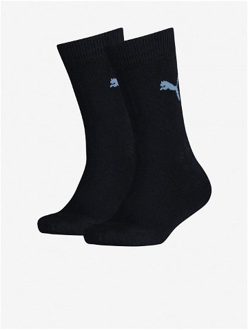 Sada dvou párů dětských ponožek v černé barvě Puma