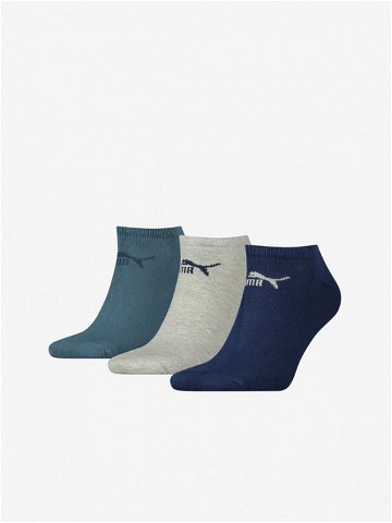 Puma Ponožky 3 páry Modrá