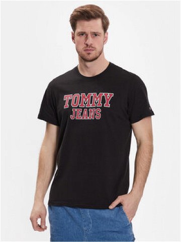 Tommy Jeans T-Shirt Essential DM0DM16405 Černá Regular Fit