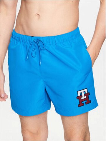 Tommy Hilfiger Plážové šortky Medium Drawstring UM0UM02732 Modrá Slim Fit