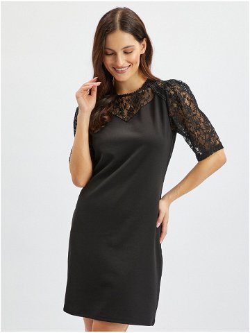 Černé dámské šaty s krajkou ORSAY