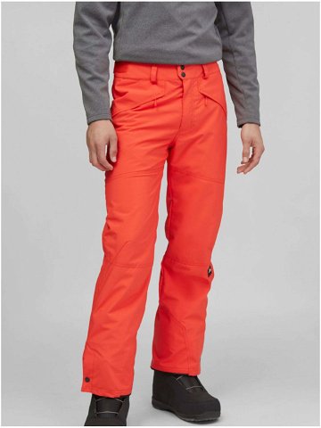 Oranžové pánské lyžařské snowboardové kalhoty O Neill Hammer