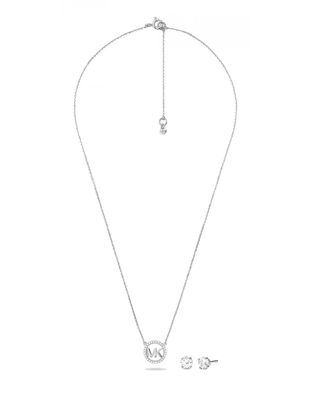 Michael Kors Stříbrná souprava šperků MKC1260AN040 náhrdelník náušnice