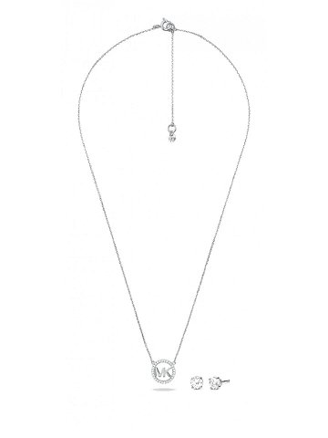 Michael Kors Stříbrná souprava šperků MKC1260AN040 náhrdelník náušnice