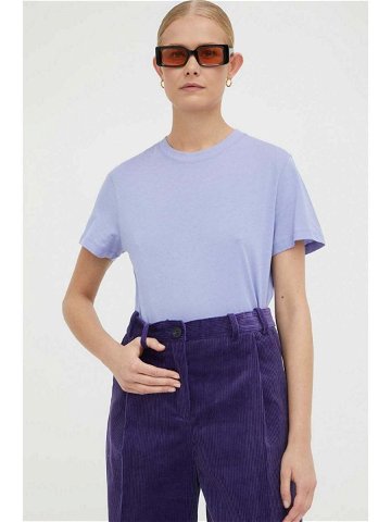 Bavlněné tričko Lovechild fialová barva