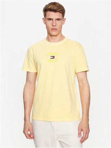 Tommy Jeans T-Shirt Classic Logo DM0DM16227 Žlutá Regular Fit