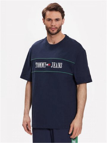 Tommy Jeans T-Shirt Skate Archive DM0DM16309 Tmavomodrá Relaxed Fit