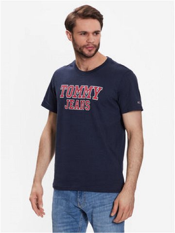 Tommy Jeans T-Shirt Essential DM0DM16405 Tmavomodrá Regular Fit
