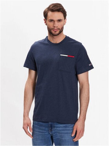 Tommy Jeans T-Shirt Essential DM0DM13063 Tmavomodrá Regular Fit