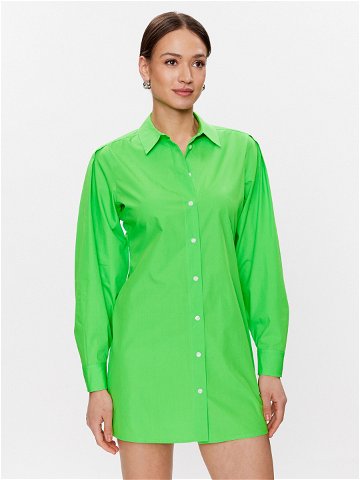 Tommy Hilfiger Košilové šaty WW0WW37976 Zelená Regular Fit