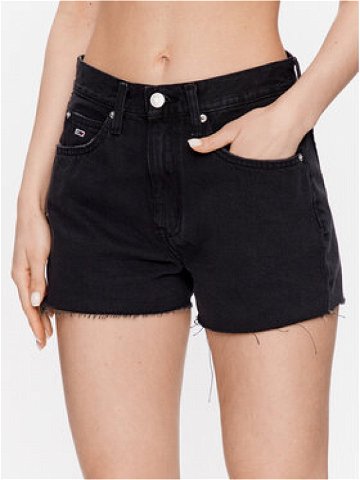 Tommy Jeans Džínové šortky Hot Pant DW0DW15591 Černá Regular Fit