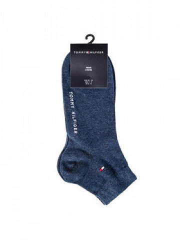 Tommy Hilfiger Sada 2 párů pánských nízkých ponožek 342025001 Modrá