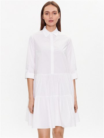 Fabiana Filippi Košilové šaty ABD273W188 Bílá Regular Fit