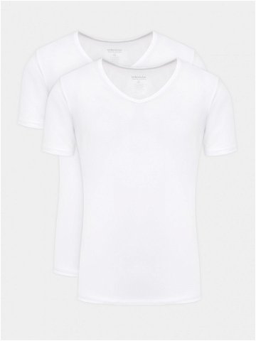 Seidensticker 2-dílná sada T-shirts 12 200014 Bílá Slim Fit