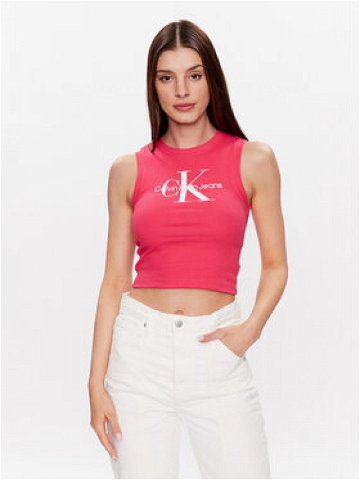 Calvin Klein Jeans Top J20J221521 Růžová Slim Fit