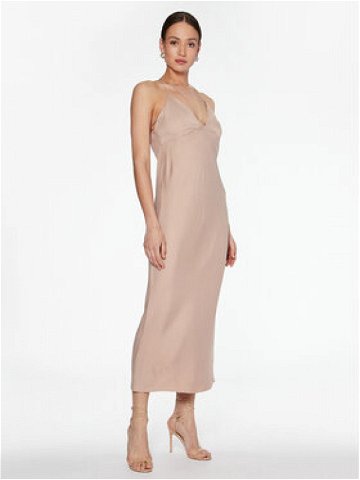 Calvin Klein Koktejlové šaty K20K205027 Béžová Slim Fit