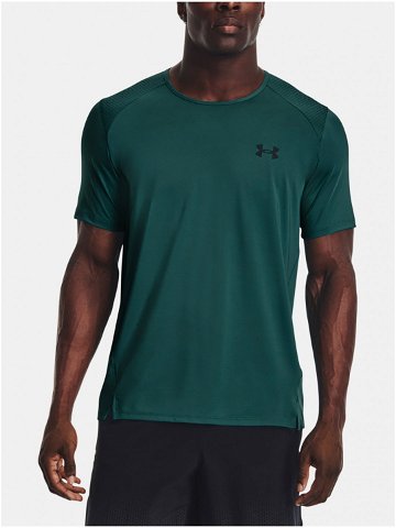 Tmavě zelené pánské sportovní tričko Under Armour UA Armourprint SS