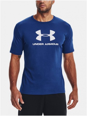 Modré pánské sportovní tričko Under Armour UA SPORTSTYLE LOGO SS