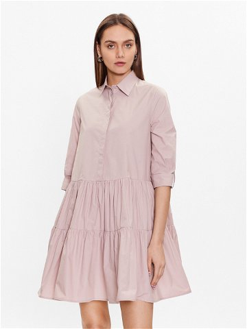 Fabiana Filippi Košilové šaty ABD273W188 Růžová Regular Fit