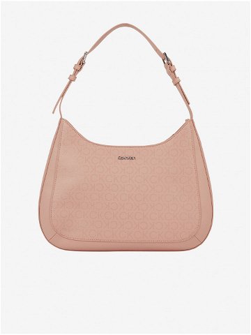 Růžová dámská vzorovaná kabelka Calvin Klein