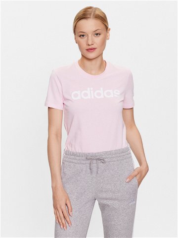 Adidas T-Shirt Essentials Slim Logo T-Shirt GL0771 Růžová Slim Fit