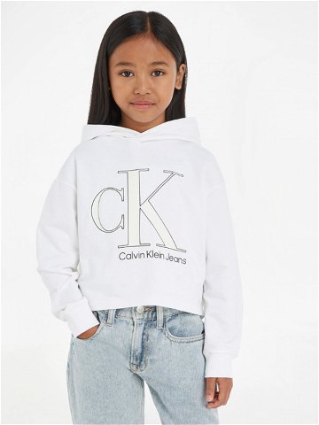 Calvin Klein Jeans Mikina dětská Bílá