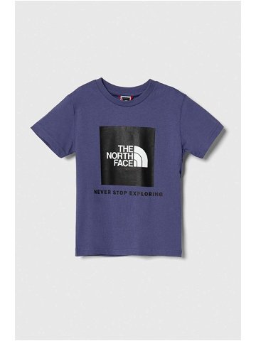 Dětské bavlněné tričko The North Face s potiskem