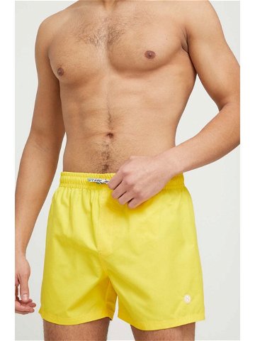 Plavkové šortky Pepe Jeans Finn žlutá barva