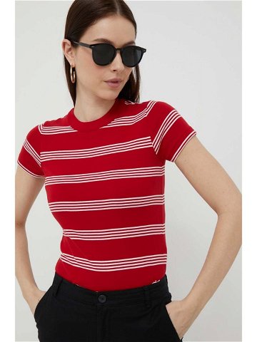 Bavlněné tričko Polo Ralph Lauren červená barva 211891520