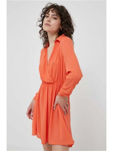Šaty XT Studio oranžová barva mini