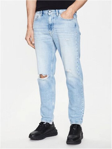 Calvin Klein Jeans Jeansy J30J322815 Modrá Taper Fit